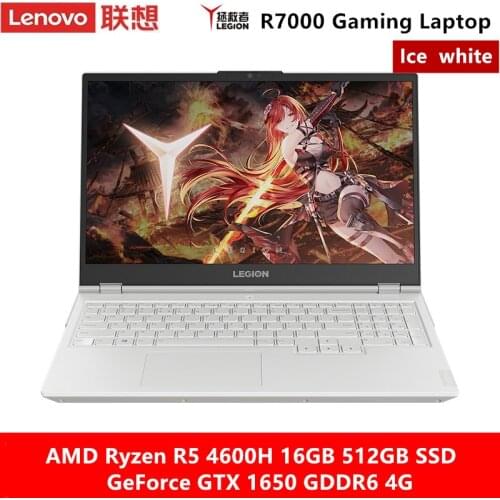 Lenovo Legion R7000 Gaming Laptop 15.6 "FHD IPS AMD Ryzen R5 4600H 16GB 512GB SSD GTX 1650 GDDR6 4G GPU Portable Notebook