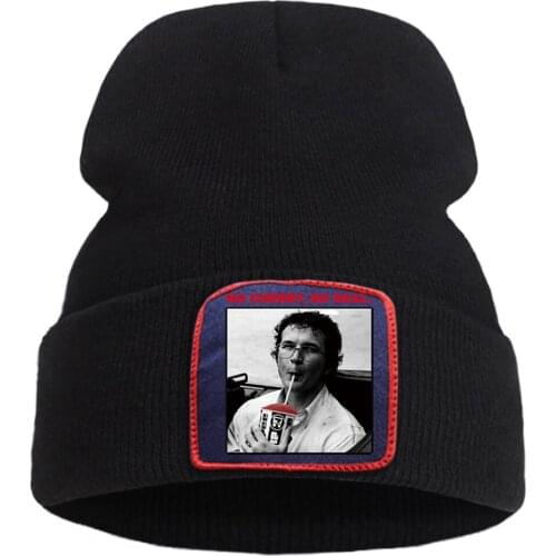 Creativity Brimless Hats Outdoor Winter Warm Beanie Caps No Cherry No Deal Vintage Knitted Cap Unisex Thick Wool Hedging Hat