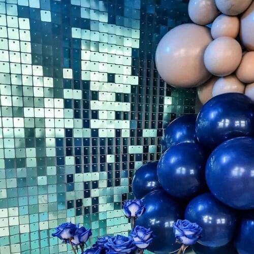 Shimmer Wall Backdrop Wedding Sequin Photo Booth Square Photo zone Tiffany Blue Birthday Party Decoration Glitter Curtain Event