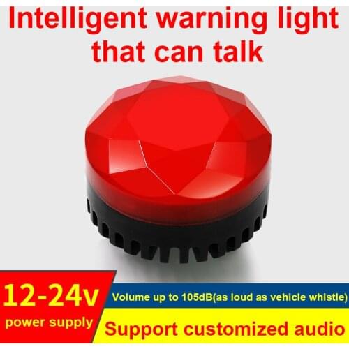 Mini Truck Alarm Lamp Led Warning Signal Light Gate Opener Garage Door Light Strobe Alarm Siren 12V 24V