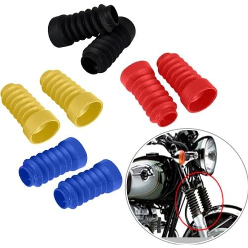 Motorcycle Front Rubber Fork Boots Gaiters Sleeve 2pcs Fork Dust Covers Gaiters Boots Shock Rubber for Dio Jog 50 90