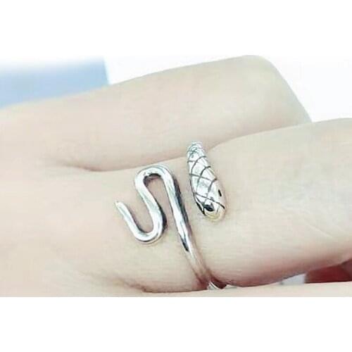Charming Open Snake Ring for Women Vintage Boho Party Rings Gothic Punk Jewelry Gifts for Girls 2021