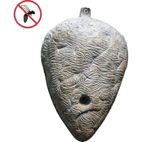 Waterproof Wasp Out Fake Hornets Nest Decoy Wasp Deterrent Wasp Nest Effective Wasp Trap Natural Non-Toxic for Wasps Hornet