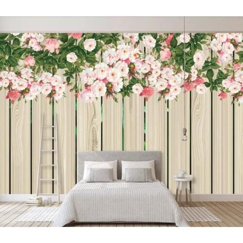 CJSIR Custom Wall Papers Home Decor Plant Flower Rose Bedroom Wall Hotel Background Wall 3d Wallpaper Papel De Parede 3d
