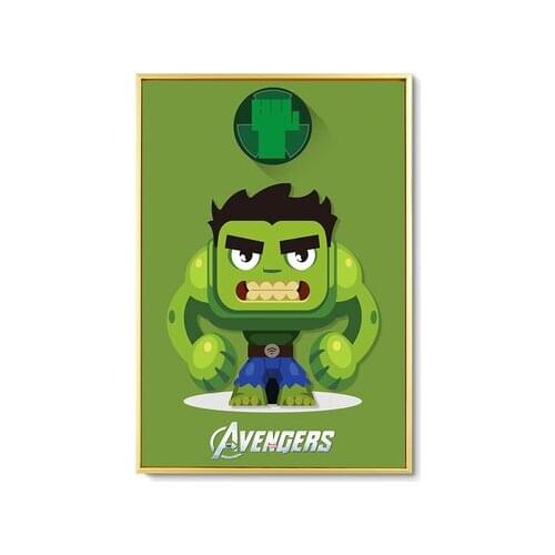 Marvel Avengers Superhero Canvas Painting Posters and Prints Nursery Wall Art For Living Room kids Bedroom Home Decoration