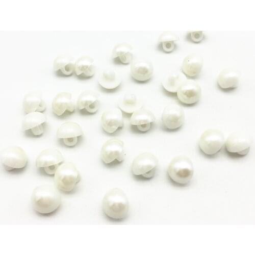 1000pcs round shape pearl white dress buttons 11mm fashion resin shank button for womens clothes sewing accessories baby crafts