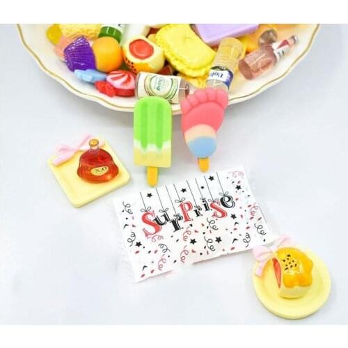 Blind Bag DIY Miniature Food Play Blind Bag Beverage And Snack Blind Bag Play Supermarket Toy Accessories Model Toys