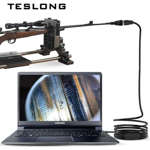 Teslong 0.2inch Gun Barrel Borescope 36 Inches Semi-Rigid Cable Rifle Borescope for Android