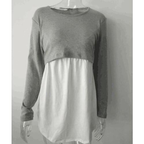 Breastfeeding Pregnant Women Tops Care Pregnant Women Clothing Feeding Shirts Pregnant Women Female Comfortable Clothing