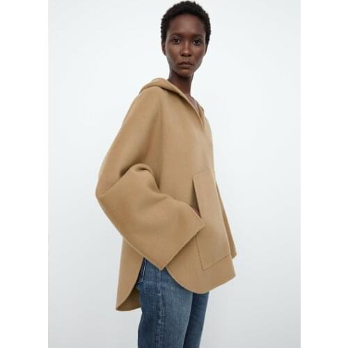 Totem* Enn* Women Fashion V-neck hoodies pullover loose sweater winter season wool Cashmere