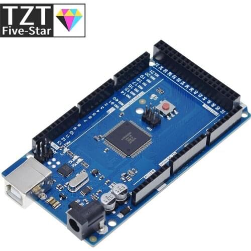 TZT Mega 2560 R3 with logo mega2560 REV3 ATmega2560-16AU Board (not USB Cable )compatible Mega 2560 r3 for Arduino