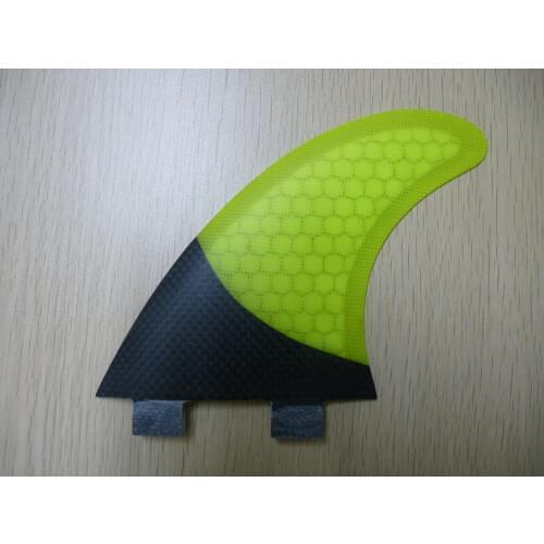Yellow surfboard fins FCS surfboard fin carbon fiber surf fins surfboard G7 fins free shipping