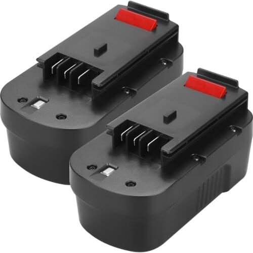 2Pack 18V 3.0Ah Ni-CD HPB18 Replacement Battery for Black and Decker BA18 A1718 A18NH A18E HPB18-OPE HPB18-OPE2 244760-00