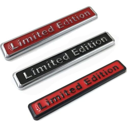 3D Chrome Metal Sticker Limited Edition Emblem Badge Motorcycle Decal For Audi Q3 A4 Q5 A6 A4L A6L R8 Q7 Suzuki Honda Kawasaki