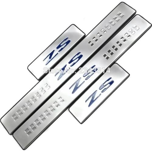 For MG ZS 2017 2018 2019 Stainless Steel Door Sill Scuff Plate Protector Trim Kick Guard Pedal Step Cover Car Styling Accessory