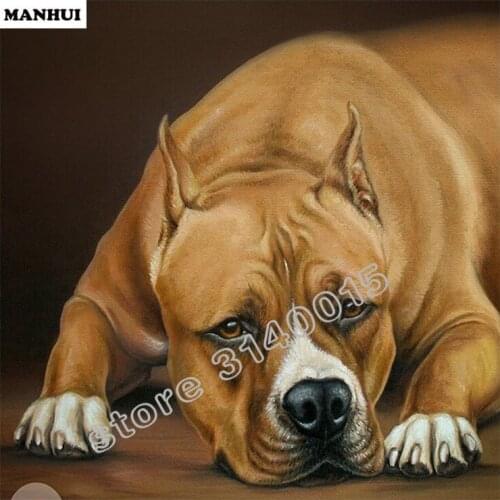 DIY Diamond Painting Dog Pattern Needlework Mosaic Full Square Drill 5D Diamond embroidery Decor Painting BFC001