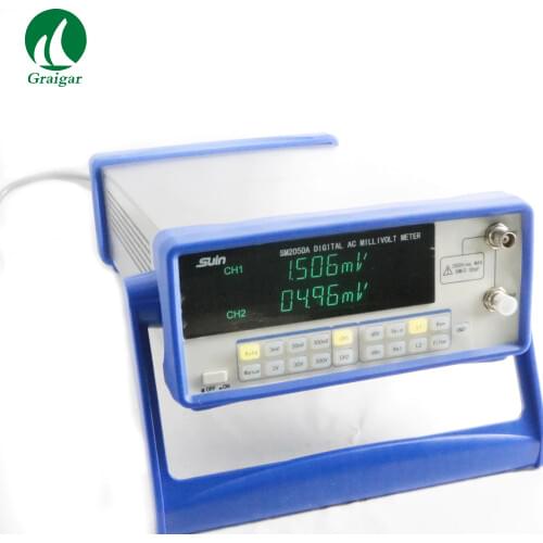 New SM2050A Digital AC Millivolt Meter Millivoltmeter Frequency Range 5Hz~5MHz AC Voltage Range 4 1/2 Digits