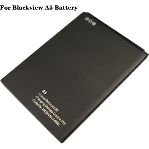 For Blackview A5 Battery 2000mAh Back Up Bateria New Replacement Smart Phone Batteries