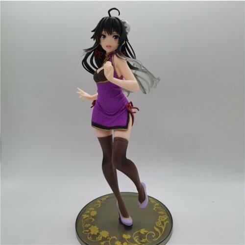 2021 Japanese original anime figure Yukinoshita Yukino cheongsam ver aciton figure collectible model toys for boys