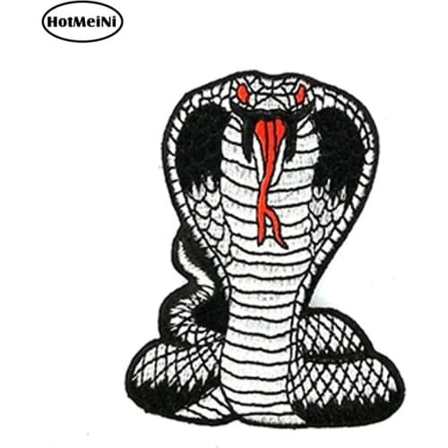 HotMeiNi 15cm x 10cm Car Styling 3D Waterproof Funny Car Sticker Moto Biker Serpente Cobra Bumper Doors Windows Accessories