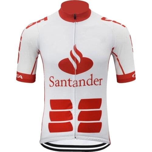 Spanish Cycling Jersey Men Short Sleeve Summer Breathable Quick Dry Bike Wear Clothing Cajastur