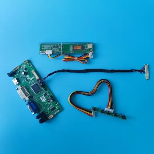 Kit for LP154WE2-TLA1 Panel monitor Controller board 15.4" 1 lamps LVDS 30pin Signal VGA Driver screen 1680X1050 HDMI DVI