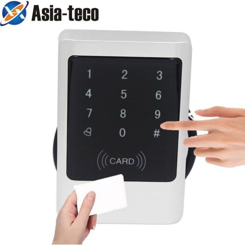 Aluminium alloy shell 450 standard users Outdoor 125KHzs Waterproof Access Control Touch Metal Smart Keyless Lock Card Reader