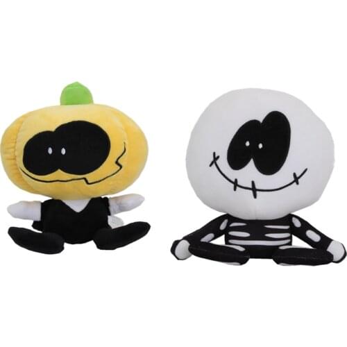 Cartoon New Friday Night Funkin Plush Toy Hot Game Spooky Month Skid and Pump Plush Toy Kids Gifts Soft Stuffed Doll 20cm