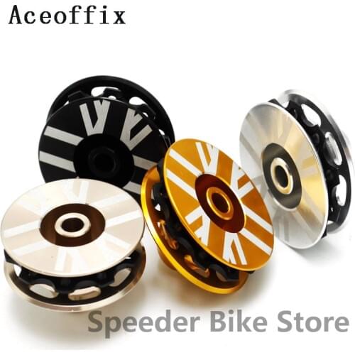 Aceoffix 4 colors for brompton bike tensioner wheel 43g Aluminum alloy CNC for single speed 2 3 4 speed