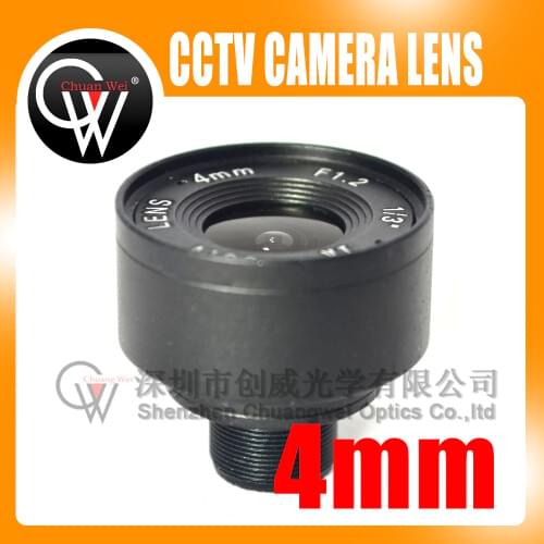 4mm lens 1/3" F1.6 CCTV Fixed Iris IR Infrared M12 Mount Lens For Security CCTV Camera