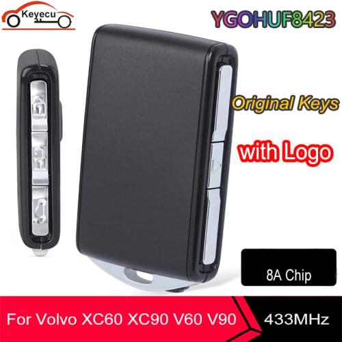 KEYECU OEM Genuine for Volvo S90 XC40 XC60 XC90 V60 V90 Smart Remote Key Fob YGOHUF8432 433.92MHz FSK 8A / H Chip