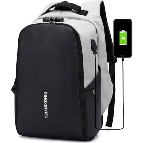 Anti-theft Backpack for Business Men and Women Portable Large Capacity 15in Laptop Bag with USB Charging School Student bag
