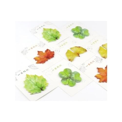 Colorful leaf memo pad sticky note(1pack)