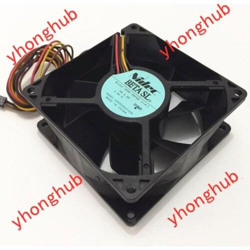 Nidec D09E-48PS2 01Al1 DC 48V 0.40A 90x90x38mm Server Cooling Fan