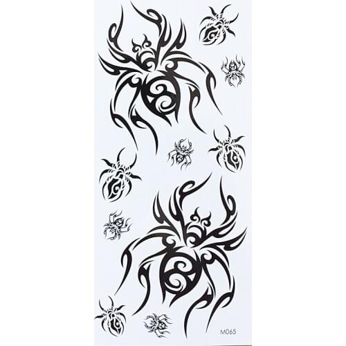 Waterproof Temporary Tattoo sticker spider tattoo Water Transfer fake tattoo flash tattoo for men