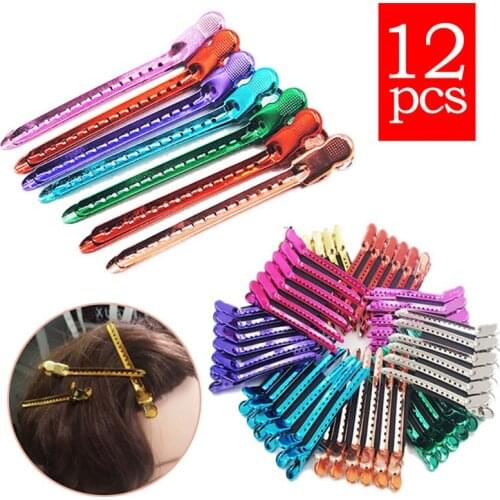 10/12Pcs Professional Salon Stainless Hair Clips Hair Styling Tools DIY Hairdressing Hairpins Barrettes Headwear Accessories