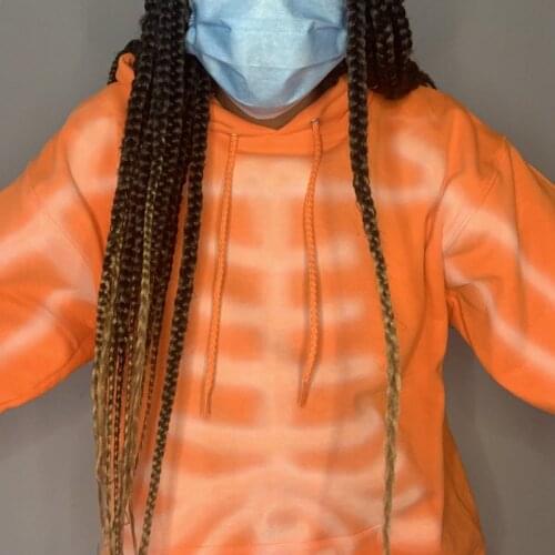 Women Skeleton Print Hoodies Hip Hop Streetwear Loose Pullover Tops Autumn Fashion Long Sleeve Sweatshirt Front Pockets