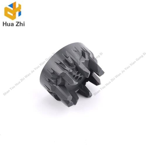 1PCS 27254 Wheel Hard Plastic with Large Cleats and Flanges (Rock Design)Building Blocks Parts MOC DIY Education Build Toys