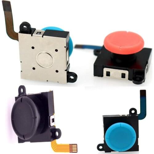 3D Joystick Analog Thumbstick Sensor Rocker Replacement for Nintendo Switch Joy-Con Controller Black (Third-Party)