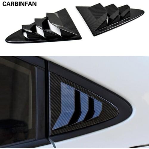 ABS Plastic Rear Window Triangle Shutters Cover Trim Car Accessories For Toyota Corolla 2019 2020