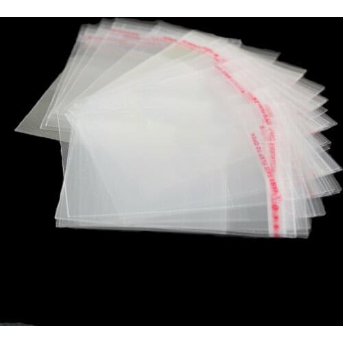 Zone Beads 200pcs Clear Self Adhesive Seal Plastic Bags multi size for choose Transparent Opp Jewelry Packing & Display bags