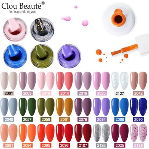 Clou Beaute Nail Polish Hybrid Varnish vernis semi permanent Nail Gel Polish Nail Art Gellak Base Top Matte Coat Gel Polish
