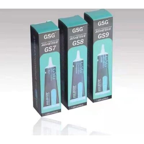 GSG PP Structural adhesive universal Glue GS7 GS8 GS9 Black Transparent Cream