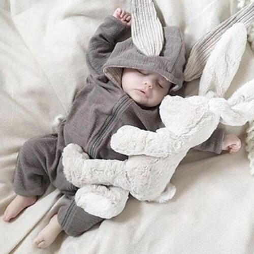 Autumn Winter Newborn Baby Clothes Bunny Baby Rompers Cotton Hoodie Newborn Girl Onesize Fashion Infant Costume Boys Outfits