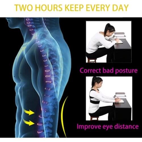 Back Brace Shoulder Support Trainer Clavicle Posture Corrector For Pain Relief Adjustable Slouching Hunching Belt Straightener