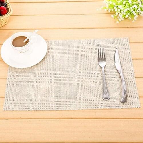 Modern Style Tableware Mats Pads Kitchen Table Mats PVC Table Napkin Decorative Placemats For Dining Table