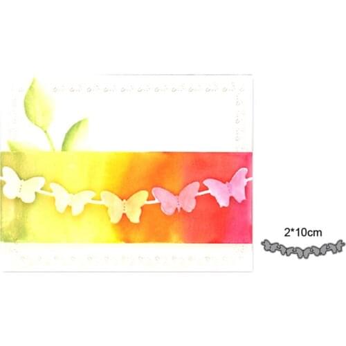 Metal cutting dies cut die mold butterfly banner border decoration Scrapbook paper craft knife mould blade punch stencils dies
