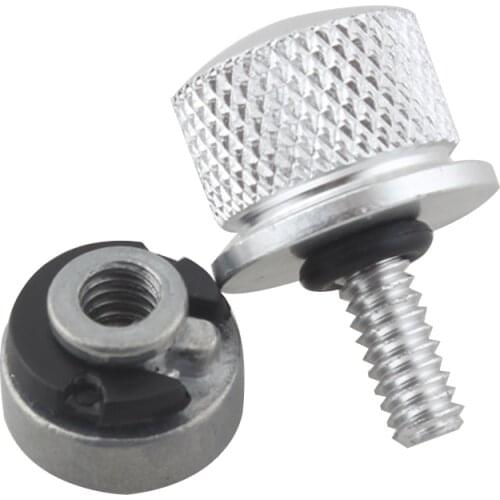 Motorcycle Chrome Billet Aluminum Seat Nut Seat Bolt Kit Fits For Harley Touring Sportster1200 883 Iron 883 Forty Eight 1996-UP