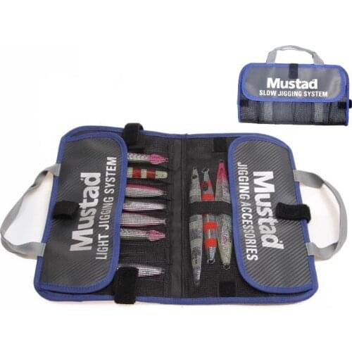 MUSTAD Fishing Bag Mochila Pesca Jig Pouch Sea Fishing Gear Package Fishing Large Capacity Jigging Equipment Bolsa De Pesca
