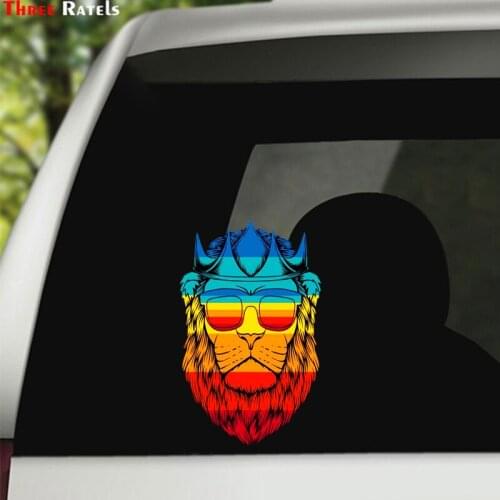 Three Ratels C402 wall sticker art Fashion color lion for home decoration cool lion car hood sticker lmobile phone aptop decal